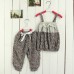 Baby Girls Leopard Clothes Sets Vest Pants Suits Outfits