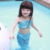 Girl Little Mermaid Tail Bikini Set Swimmable Swimming Princess Costume Swimsuit