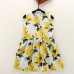 Kid Girls Lemon Printed Sleeveless Knee-Length Dress
