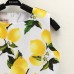 Kid Girls Lemon Printed Sleeveless Knee-Length Dress