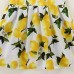 Kid Girls Lemon Printed Sleeveless Knee-Length Dress