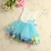 Baby Girls Summer Rose Colorful Tutu Princess Dress
