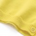 Kid Girls Long Sleeve Animal Applique Pure Color Cotton Knit Cardigan