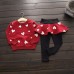 Baby Kids Girls Heart Printed Long Sleeve Sweatshirt & Leggings Set