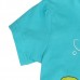 2015 New Summer Baby Girl Children Sea Horse Green Cotton Short Sleeve T-shirt