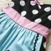 Halloween Costumes Bowknot Dots Printed Straps Princess Dress for Toddler Girls