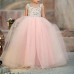 Sweet Toddler Girls Kids Sleeveless Lace Princess Dress for 2Y-9Y
