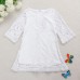 Children Girls Party Princess Solid Lace Dress Dresses
