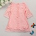 Children Girls Party Princess Solid Lace Dress Dresses