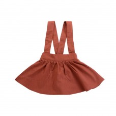 Girls Kids Baby Solid Sleeveless Cotton Dress For 2Y-5Y