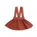 Girls Kids Baby Solid Sleeveless Cotton Dress For 2Y-5Y