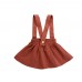 Girls Kids Baby Solid Sleeveless Cotton Dress For 2Y-5Y