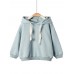 Girls Pure Color Jacket Boys Kids Winter Warm Hooded Coats