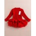 Thick Warm Winter Christmas Wedding Party Knitted Patchwork Lace Girls Children Dress