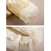 Thick Warm Winter Christmas Wedding Party Knitted Patchwork Lace Girls Children Dress