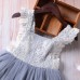 Girls Lace Patchwork Layered Dress for 4Y-12Y
