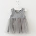 Casual Kid Girls Pure Color Sleeveless Princess Tutu Dresses