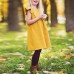 Girls Baby Children Solid Pleated Dress
