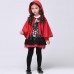 Cute Little Girls Little Red Devil Cosplay Costume Halloween Little Red Riding Hood Costume