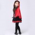 Cute Little Girls Little Red Devil Cosplay Costume Halloween Little Red Riding Hood Costume
