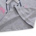 2015 New Little Maven Summer Baby Girl Children Dog Grey Cotton Short Sleeve T-shirt