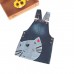 Girl Cute Cat Printed Toddler Denim Straps Suspender Dress For 2Y-9Y