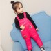Cute Baby Kids Sleeveless Printed Cotton Padded Winter Jumpsuit