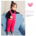 Cute Baby Kids Sleeveless Printed Cotton Padded Winter Jumpsuit