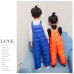 Cute Baby Kids Sleeveless Printed Cotton Padded Winter Jumpsuit