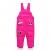 Cute Baby Kids Sleeveless Printed Cotton Padded Winter Jumpsuit