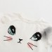 2Pcs Kid Girls Cute Cat Pattern Short Sleeve T-shirt Butterfly Tutu Skirt
