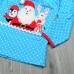 Christmas Kid Girls Santa Elk Pattern Long Sleeve Striped Clothing Suit