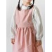 Children Girls Japanese Style Gardening Cooking Cotton Linen Aprons Dress with Pockets