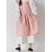 Children Girls Japanese Style Gardening Cooking Cotton Linen Aprons Dress with Pockets