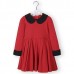 Girls Classic Style Long Sleeve Thick Winter Dress Kids Clothing