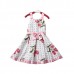 Girls Kid Tutu Princess Sleeveless Dress Ribbon Bow Floral Outfit