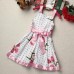 Girls Kid Tutu Princess Sleeveless Dress Ribbon Bow Floral Outfit