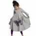 Kid Girls Butterfly Printed Long Sleeve Dress
