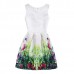 Kid Girls Sleeveless O-Neck Printed Dress