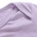 2015 New Little Maven Baby Girl Children Rabbit Purple Cotton Short Sleeve T-shirt Top