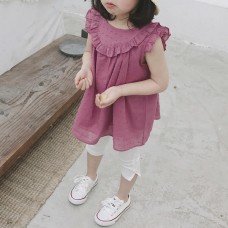 Cô gái trẻ em dễ thương rắn màu ren công chúa