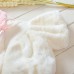 Baby Kid Girl Rabbit Ears Bowknot Pure Color Hooded Cloak Coat