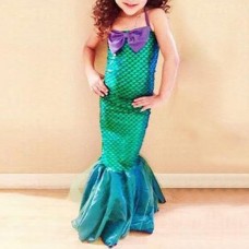 Girls Mermaid Cosplay Dress 4Y-12Y