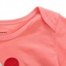 2015 New Little Maven Baby Girl Children Dog Red Cotton Short Sleeve T-shirt Top