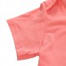 2015 New Little Maven Baby Girl Children Dog Red Cotton Short Sleeve T-shirt Top
