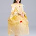 Kid Girls Bell Sleeve O-Neck Fancy Princess Dress