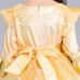 Kid Girls Bell Sleeve O-Neck Fancy Princess Dress