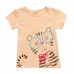 2015 New Little Maven Lovely Cat Baby Children Girl Cotton Short Sleeve T-shirt Top