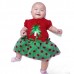 Children Toddler Girl Christmas Tress Tutu Dress Birthday T-Shirt