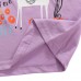 2015 New Little Maven Summer Baby Girl Children Horse Purple Cotton Short Sleeve T-shirt